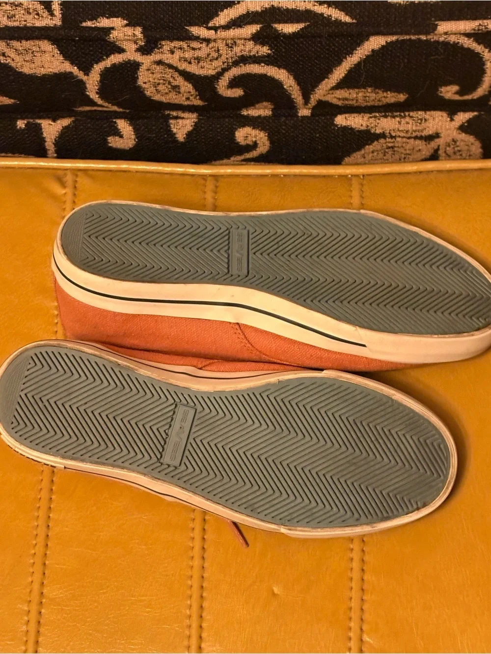 Casual Canvas Sneakers - Rust Orange